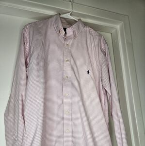 Baby Pink Polo Button Up.